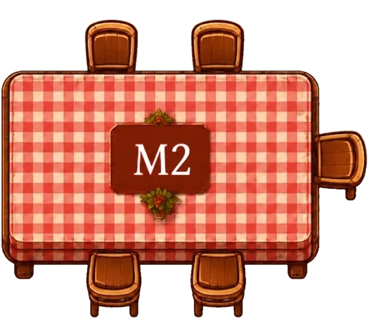 Mesa M2 — 5 lugares